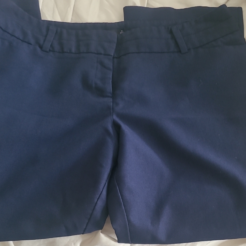 Avenue Women's Navy Boot Cut Dress Pants